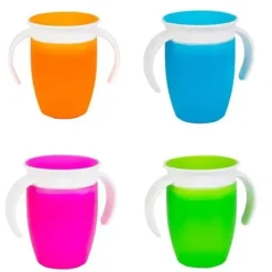 Health Safety|Munchkin Miracle 360° Trainer Cup, 7 oz. Colors May Vary - cutbabycare.com | baby boutique & care hub