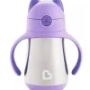 Shop All|Munchkin 8Oz Cool Cat Stainless Steel Cup, Purple - cutbabycare.com | baby boutique & care hub