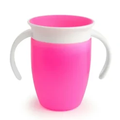 Shop All|Munchkin 7oz Miracle 360° Trainer Cup With Spoutless Design - Pink - cutbabycare.com | baby boutique & care hub