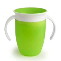 Shop All|Munchkin 7oz Miracle 360° Trainer Cup With Spoutless Design - Green - cutbabycare.com | baby boutique & care hub