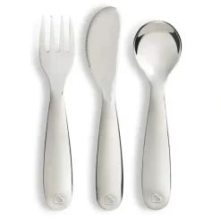 Shop All|Munchkin Polish Stainless Steel Toddler Fork, Knife and Spoon Set - cutbabycare.com | baby boutique & care hub