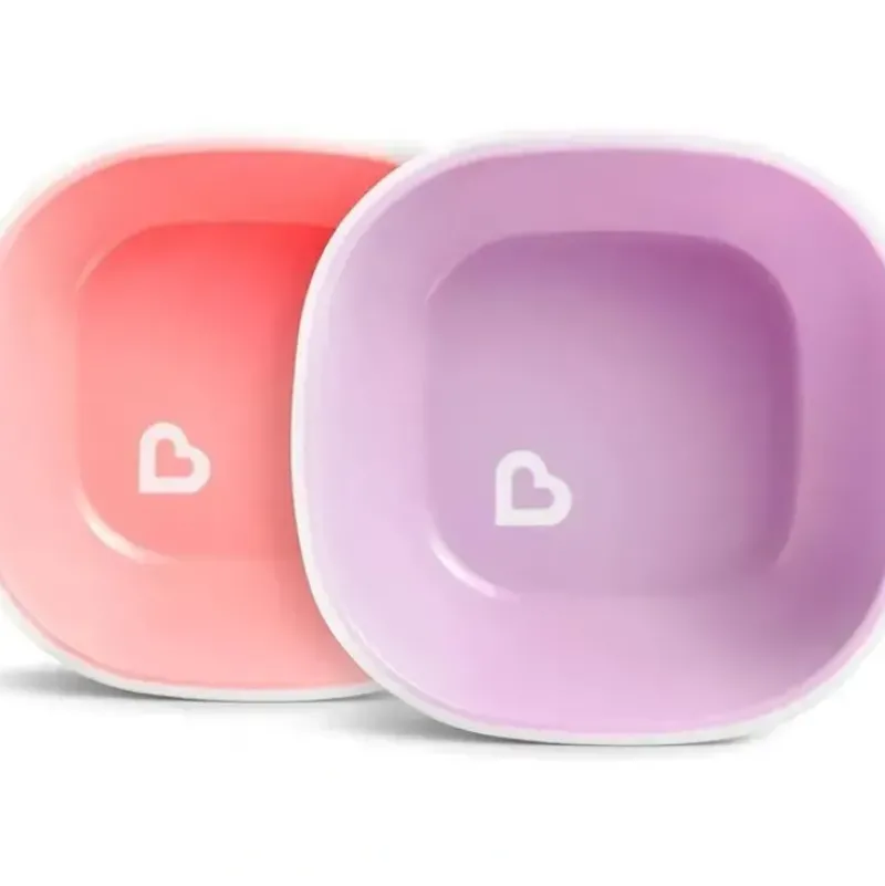 Shop All|Munchkin Splash Toddler Bowls, Pink/Purple - cutbabycare.com | baby boutique & care hub