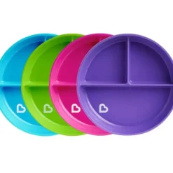 Shop All|Munchkin Stay Put Suction Baby Plate 1PK Randomly Selected Assorted Colours - cutbabycare.com | baby boutique & care hub