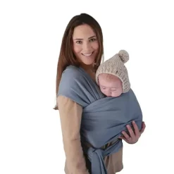 Health Safety|Mushie - 100% Organic Cotton Baby Wrap Carrier, Tradewinds - cutbabycare.com | baby boutique & care hub