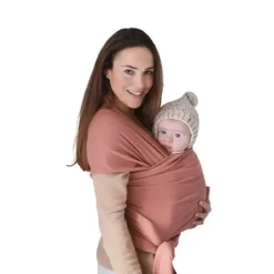 Health Safety|Mushie - 100% Organic Cotton Baby Wrap Carrier, Cedar - cutbabycare.com | baby boutique & care hub