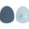 Bath Potty|Mushie - Baby Bath Cradle Cap Brush, Soft Silicone Bristles, 2-Pack, Tradewinds/Periwinkle - cutbabycare.com | baby boutique & care hub