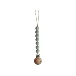 Shop All|Mushie - Baby Pacifier Clip | Halo - Green - cutbabycare.com | baby boutique & care hub