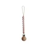 Shop All|Mushie - Baby Pacifier Clip | Cleo - Blush - cutbabycare.com | baby boutique & care hub