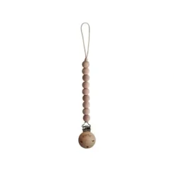 Shop All|Mushie - Baby Pacifier Clip | Cleo - Wood - cutbabycare.com | baby boutique & care hub