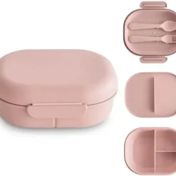 Shop All|Mushie - Bento Lunch Box, Blush - cutbabycare.com | baby boutique & care hub