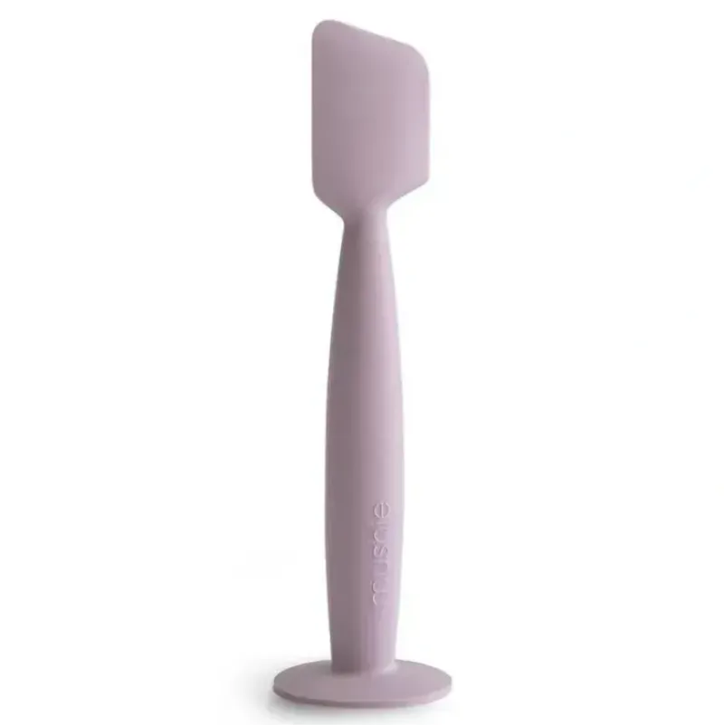 Shop All|Mushie - Diaper Cream Applicator Soft Silicone with Suction Base, Soft Lilac - cutbabycare.com | baby boutique & care hub