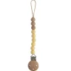 Shop All|Mushie - Eva Silicone Pacifier Clip, Muted Yellow - cutbabycare.com | baby boutique & care hub