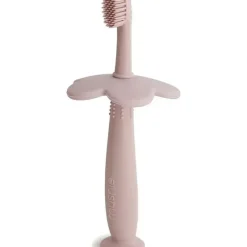 Shop All|Mushie - Flower Toddler Training Toothbrush, Blush - cutbabycare.com | baby boutique & care hub