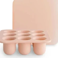 Shop All|Mushie - Fresh Food Feeder Freezer Tray with Lid for Frozen Baby Food, Blush - cutbabycare.com | baby boutique & care hub
