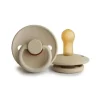 Shop All|Mushie - Frigg Natural Rubber Pacifier, Sandstone, 6/18 Months - cutbabycare.com | baby boutique & care hub