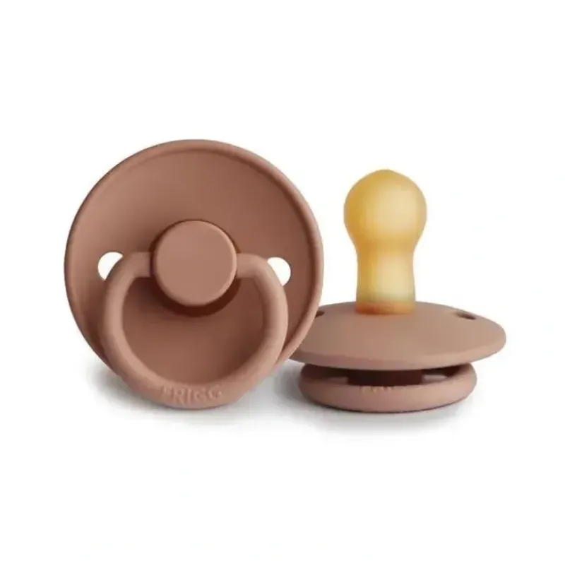 Shop All|Mushie - Frigg Natural Rubber Pacifier, Rose Gold, 0/6 Months - cutbabycare.com | baby boutique & care hub