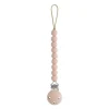 Shop All|Mushie - Hera Silicone Pacifier Clip, Blush - cutbabycare.com | baby boutique & care hub