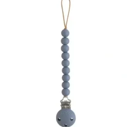 Shop All|Mushie - Hera Silicone Pacifier Clip, Tradewinds - cutbabycare.com | baby boutique & care hub