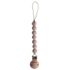 Shop All|Mushie - Pacifier Clip Halo, Blush - cutbabycare.com | baby boutique & care hub