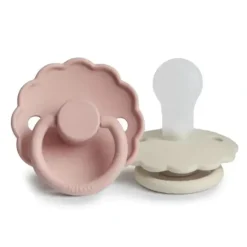 Shop All|Mushie - 2Pk Frigg Daisy Natural Silicone Baby Pacifier, Blush/Cream, 6/18M - cutbabycare.com | baby boutique & care hub