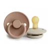 Shop All|Mushie - 2Pk Frigg Natural Rubber Pacifier, Sandstone & Rose Gold, 0/6M - cutbabycare.com | baby boutique & care hub