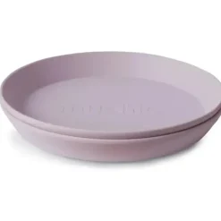 Shop All|Mushie - 2Pk Round Dinnerware Plates Set, Soft Lilac - cutbabycare.com | baby boutique & care hub