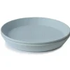 Shop All|Mushie - 2Pk Round Dinnerware Plates Set, Powder Blue - cutbabycare.com | baby boutique & care hub