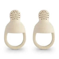 Shop All|Mushie - 2Pk Silicone Fresh Food Feeder, Shifting Sand - cutbabycare.com | baby boutique & care hub