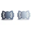 Shop All|Mushie - 2Pk Slate/Powder Blue Lucky Symmetrical Silicone Pacifier, 0/6M - cutbabycare.com | baby boutique & care hub