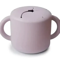Shop All|Mushie - Silicone Baby Snack Cup, Soft Lilac - cutbabycare.com | baby boutique & care hub