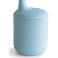 Shop All|Mushie - Silicone Sippy Cup, Powder Blue - cutbabycare.com | baby boutique & care hub