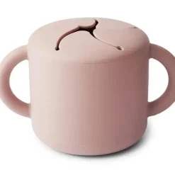 Shop All|Mushie - Silicone Snack Cup, Blush - cutbabycare.com | baby boutique & care hub