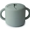 Shop All|Mushie - Silicone Snack Cup, Cambridge Blue - cutbabycare.com | baby boutique & care hub
