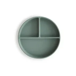 Shop All|Mushie - Silicone Suction Plate Baby - Cambridge Blue - cutbabycare.com | baby boutique & care hub