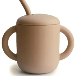 Shop All|Mushie - Silicone Training Cup & Straw, Natural - cutbabycare.com | baby boutique & care hub