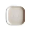 Shop All|Mushie - Square Dinnerware Baby Plates- Set Of 2 - Ivory - cutbabycare.com | baby boutique & care hub