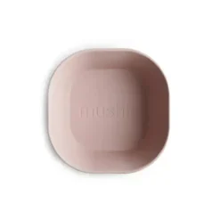 Shop All|Mushie - Square Dinnerware Baby Bowl - Set Of 2 - Blush - cutbabycare.com | baby boutique & care hub