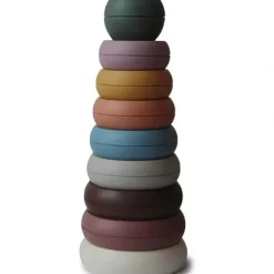 Shop All|Mushie - Stacking Rings Toy, Rustic - cutbabycare.com | baby boutique & care hub