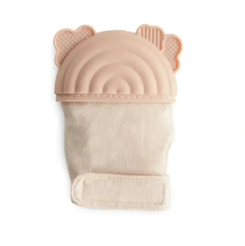 Shop All|Mushie - Teething Mitten, Rainbow - cutbabycare.com | baby boutique & care hub