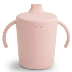 Shop All|Mushie - Trainer Sippy Cup, Blush - cutbabycare.com | baby boutique & care hub