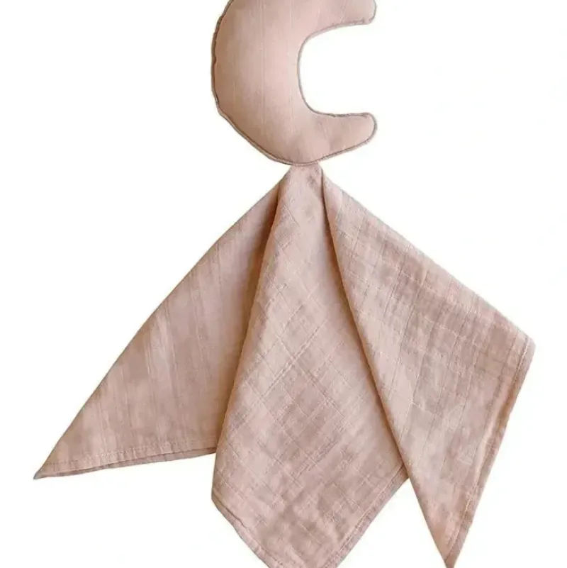 Shop All|Mushie Lovely Blanket Moon Lovey - Blush Pink - cutbabycare.com | baby boutique & care hub