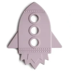 Shop All|Mushie Silicone Baby Teether Rocket Soft Lilac - cutbabycare.com | baby boutique & care hub