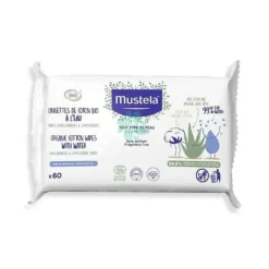 Shop All|Mustela - Certified Organic Water Wipes with Cotton and Aloe 60Ct - cutbabycare.com | baby boutique & care hub