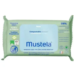Shop All|Mustela - Compostable Cleansing Water Wipes - cutbabycare.com | baby boutique & care hub