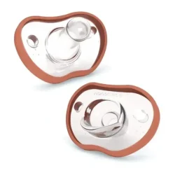 Nanobebe - Baby Pacifiers 0-3 Month, Orthodontic, Award Winning 100% Silicone BPA Free, 2Pk Clay - cutbabycare.com | baby boutique & care hub* Shop