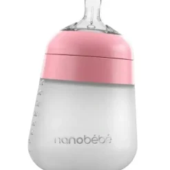 Nanobebe - 9Oz Flexy Silicone Baby Bottle, Pink - cutbabycare.com | baby boutique & care hub* Shop