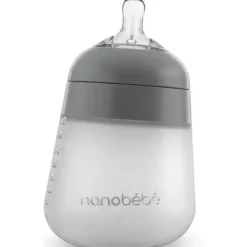 Nanobebe - 9Oz Flexy Silicone Baby Bottle, Grey - cutbabycare.com | baby boutique & care hub* Hot