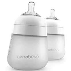 Nanobebe - 2Pk Silicone Baby Bottle 9Oz, White - cutbabycare.com | baby boutique & care hub* Best
