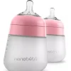 Nanobebe - 2Pk Silicone Baby Bottle 9Oz, Pink - cutbabycare.com | baby boutique & care hub* New