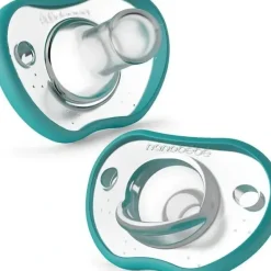 NanoBebe 2-Pack Flexy Pacifiers, Teal - cutbabycare.com | baby boutique & care hub* Flash Sale